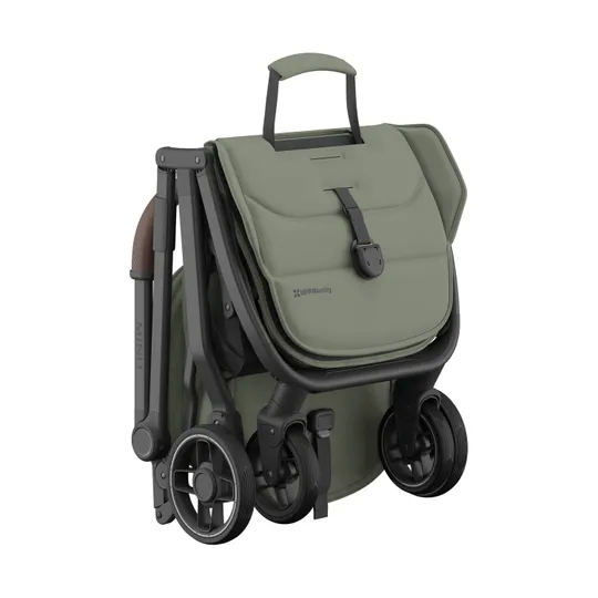 UPPAbaby Minu V3 Buggy - Evelyn Meadow Green Carbonrahmen mit Kastanienbraunem Leder