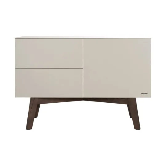 Kidsmill Sixties Babyzimmer Oatmeal / Walnuß | Kommode + Schrank 2-Türig