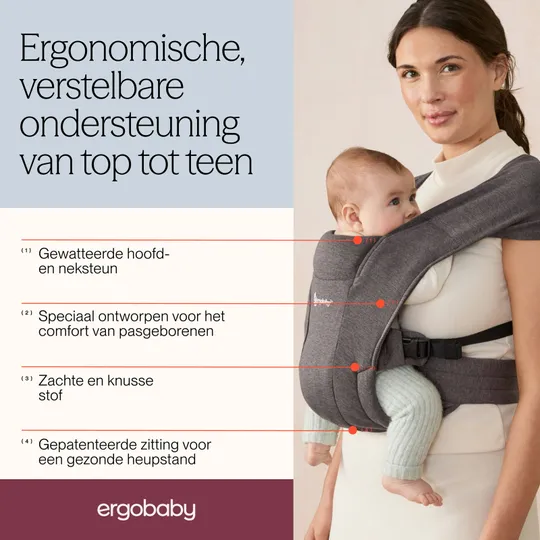 Ergobaby Embrace Babytrage Heather Grey