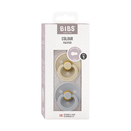 BiBs Schnuller Vanilla / Cloud 0-6 Monate 2 Stück