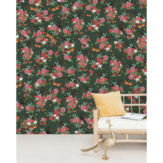 Creative Lab Amsterdam Wild Roses Tapete 200 x 280 cm