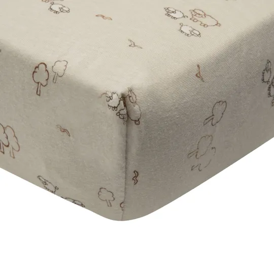 Jollein Spannbettlaken - 40/50x80/90 cm - Jersey - Woolly