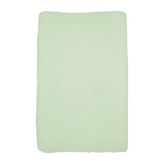 Meyco Wickelunterlagenbezug Uni - Pre-washed - Soft Green
