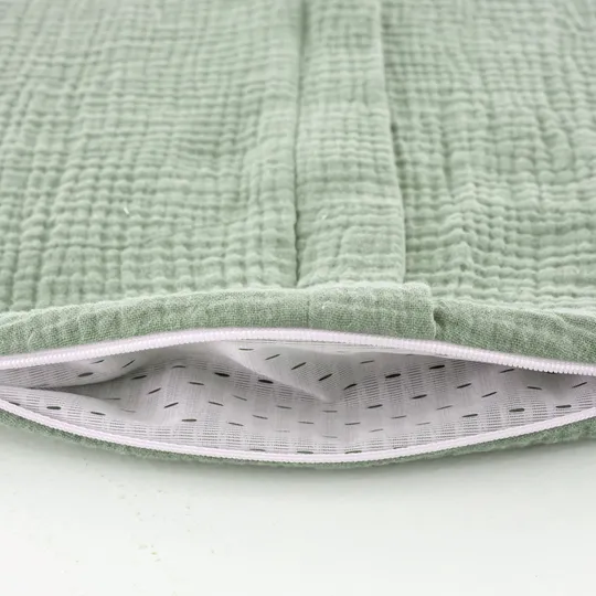 Träumeland Sommerschlafsack Liebmich - Cotton Muslin - Sage Green - 70 cm