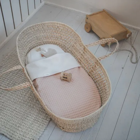 Koeka Amsterdam Wafel Bettdecke - Cotton Fleece - Rosa Salt
