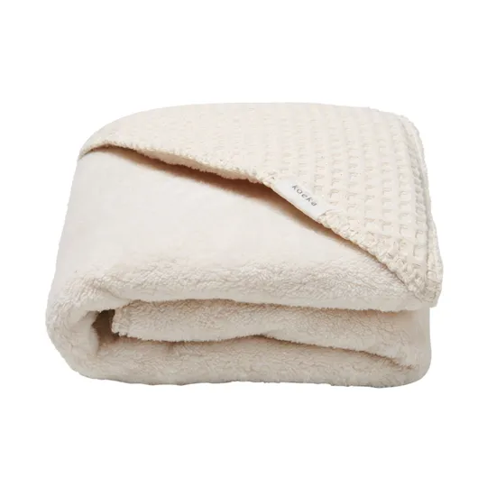 Koeka Teddy Waffel Einschlagdecke - Natur