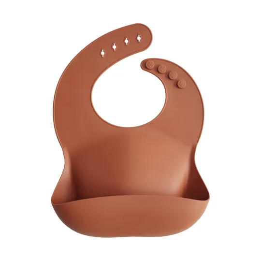 Mushie Silikon-Lätzchen Clay
