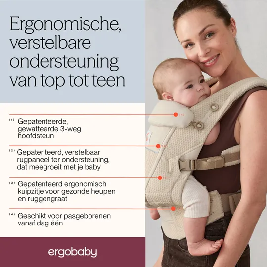 Ergobaby Adapt SoftFlex Mesh Babytrage - Midnight Blue
