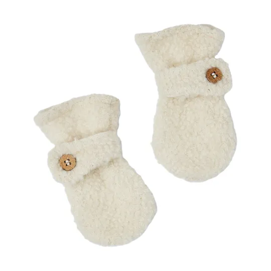 Smallstuff Fäustlinge – Größe 68/74 – Merinowolle - Off White