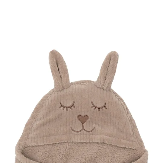 Jollein Wickeldecke - Milky Coffee - Bunny Cloudy Rib