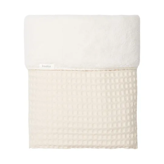 Koeka Oslo Teddy Bettdecke Waffel / Natural / Pebble