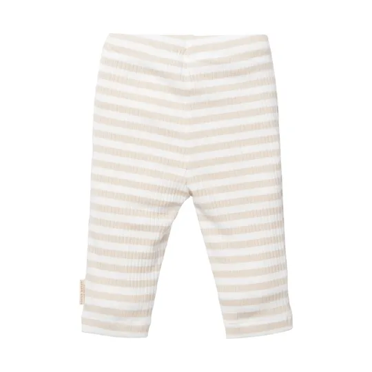 Little Dutch Stripe Hose - Gr. 56 – Sand / Weiß