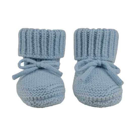 Lodger Hausschuhe - Merino Wool - Blue Fogg - 0-6 Monate
