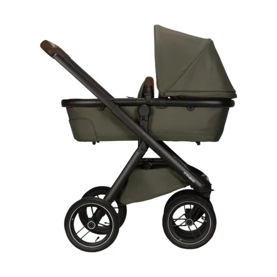 Dubatti One E5 Kinderwagen 2-in-1 - Black / Dark Brown