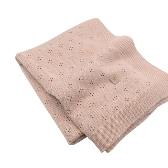 Bamboom Wiegedecke - Sommer - Rosa - 75 x 100 cm