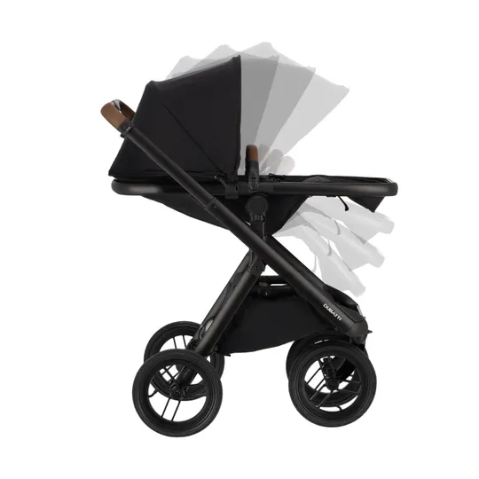Dubatti One E6 Kinderwagen Dark Brown | Kindersitz| Base