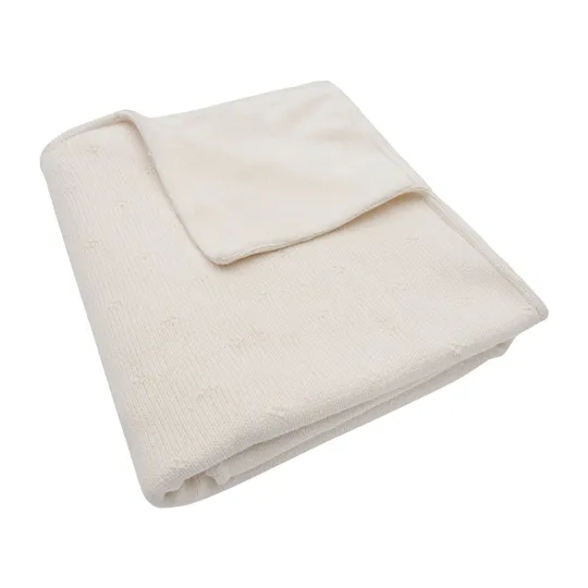 Jollein Cosy Knit - Bettdecke - 100 x 150 cm - Velvet - Ivory