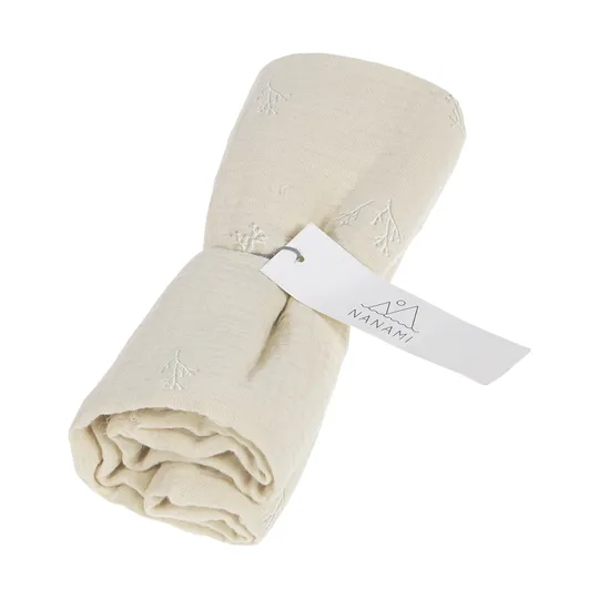 Nanami Dried Flower Swaddle - 100 x 135 cm - Latte Earth