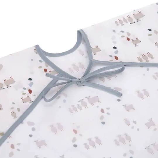 Lässig Tiny Farmer Sheep Longsleeve Lätzchen Blue 2 Stück