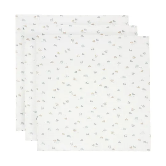 Jollein On The Go Hydrophiles Tuch - Klein - 3 Stück - 70 x 70 cm