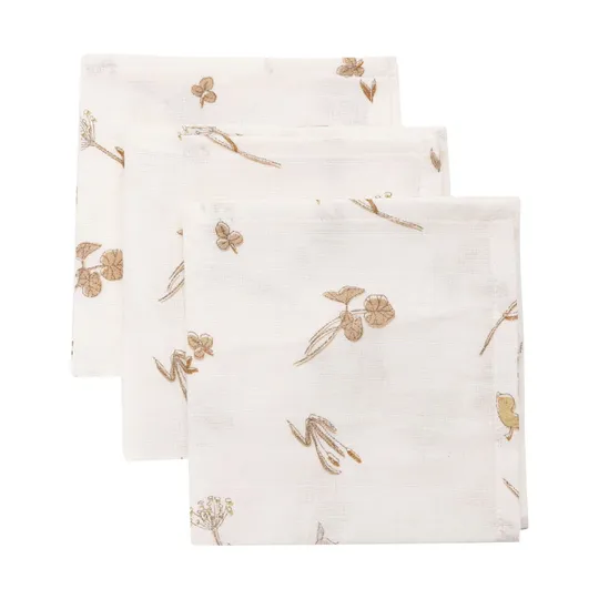Jollein Riverside Mundtuch - 3 Pack - 31 x 31 cm - Hydrophil
