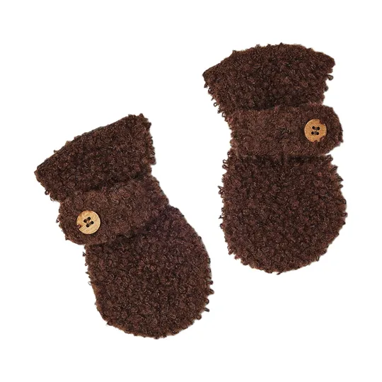 Smallstuff Fäustlinge – Größe 56/62 – Merinowolle - Brown