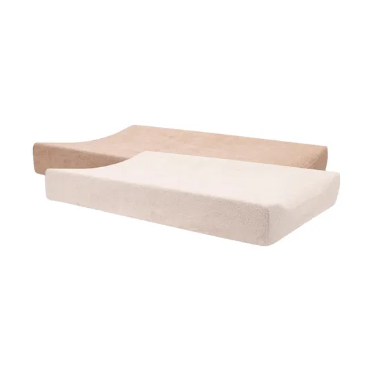 Jollein Wickelunterlagenbezug - Frottee- Blush/Wild Rose - 2 Stück - 50 x 70 cm