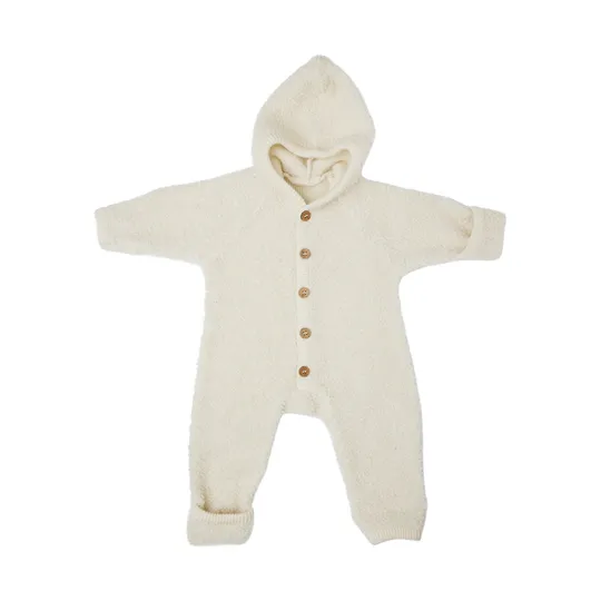 Smallstuff Jumpsuit - Größe 56/62 – Merinowolle - Off White