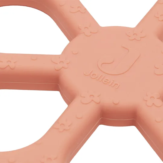 Jollein Beißring - Flower - Coral Rose