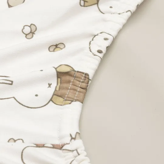 Jollein Wickelunterlagenbezug - Jersey - 50 x 70 cm - Miffy Family Farm