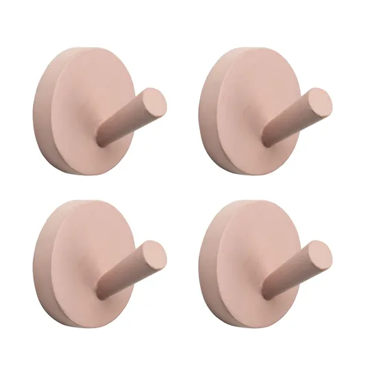 KidsDepot Xion Wandhaken-Set Rosa 4 Stück