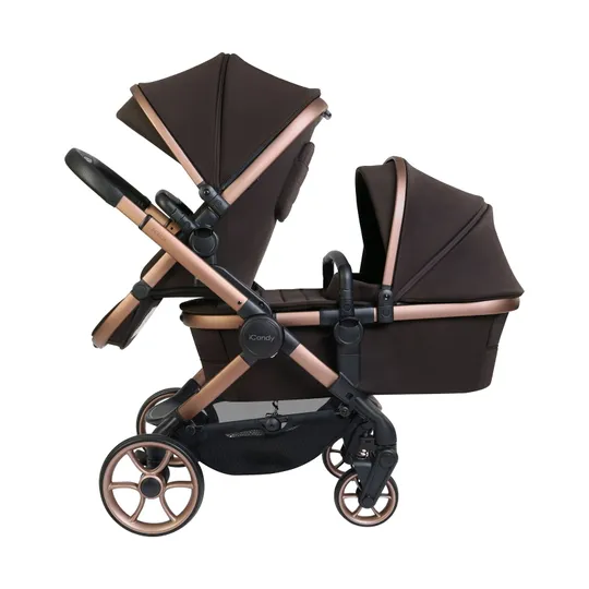 iCandy Peach 8 Doppelkinderwagen Komplettset – Pecan