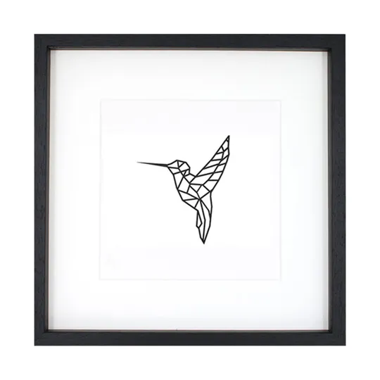 Casa Sentir Kolibrie Gemälde - Medium - Schwarz