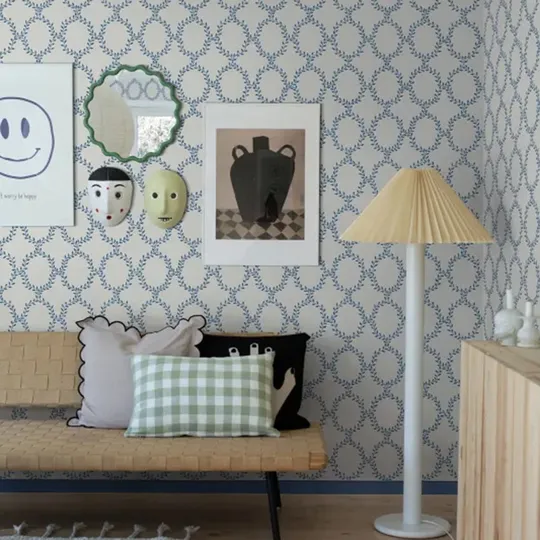 Sandberg Tapete - Wilma - Blue