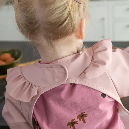Sebra Lätzchen mit Ärmeln - Blossom Pink