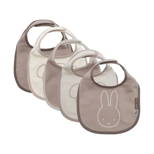 Jollein Miffy And Friends Lätzchen - 5 Pack - Jersey Waterproof