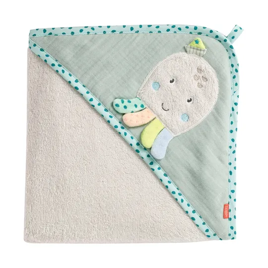 Fehn Badecape mit Kapuze - 80x80 cm