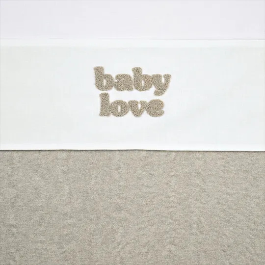 Meyco Baby Love Wiegenlaken - 75 x 100 cm - Sand Melange