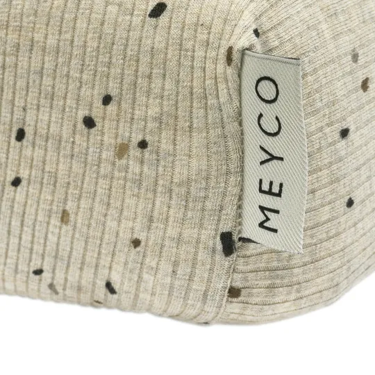 Meyco Rib Mini Spot Wickelunterlagenbezug - Sand Melange