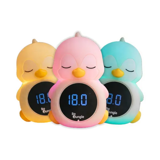 Bo Jungle 3-in-1 Bad- und Raumthermometer mit Nachtlicht - Pinguin