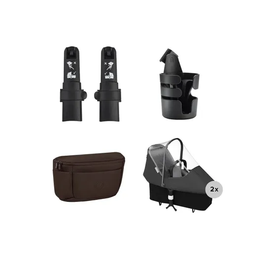 Bugaboo Donkey 6 Geschwisterkinderwagen - Essentiële Bundel