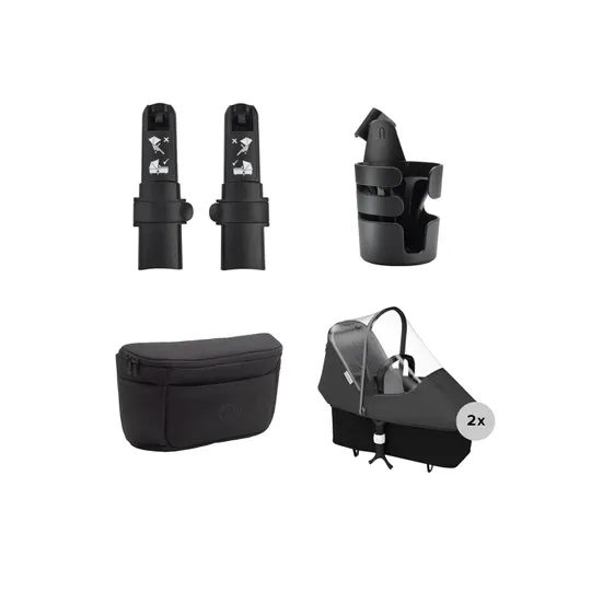 Bugaboo Donkey 6 Geschwisterkinderwagen - Essentiële Bundel