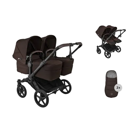 Bugaboo Donkey 6 Zwillingskinderwagen - Essentiële Bundel