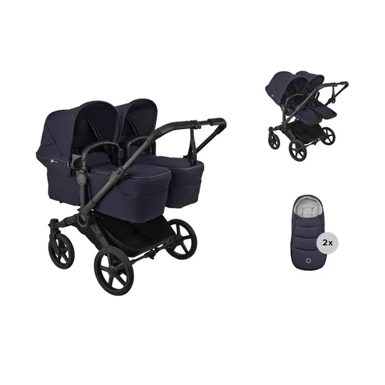 Bugaboo Donkey 6 Zwillingskinderwagen - Essentiële Bundel
