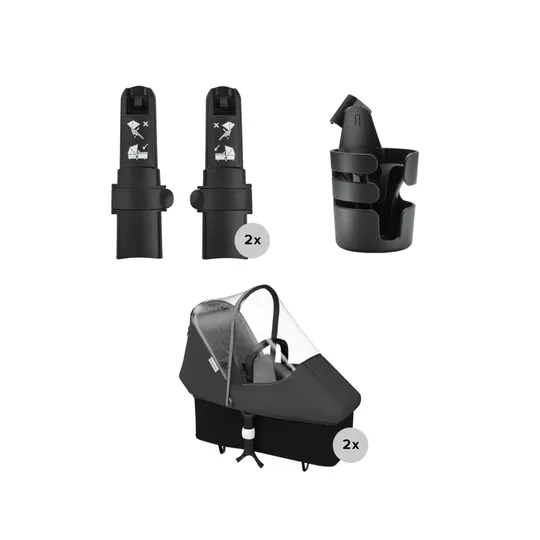 Bugaboo Donkey 6 Zwillingskinderwagen - Essentiële Bundel
