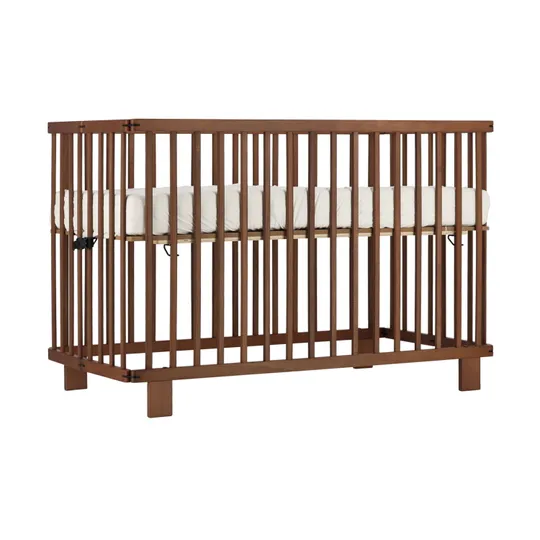 Puck Babybett 60x120 Klappbar - Walnuß