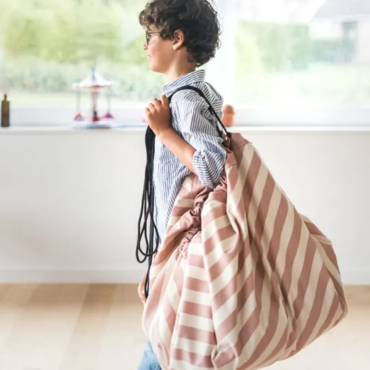 Play & Go Opbergzak Stripes Pink New