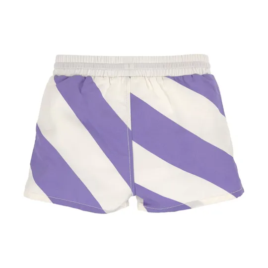 Lässig Badeshorts - Stripes - Größe 92 - Purple/Sea Salt