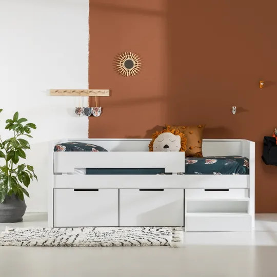 Europe Baby Ralph Sofabett 90 x 200 inkl. Schubladen Weiß