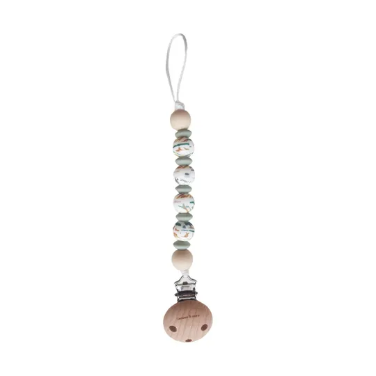 Chewies & More Schnullerclip – Silikon  - Round en Lentil Zoo
